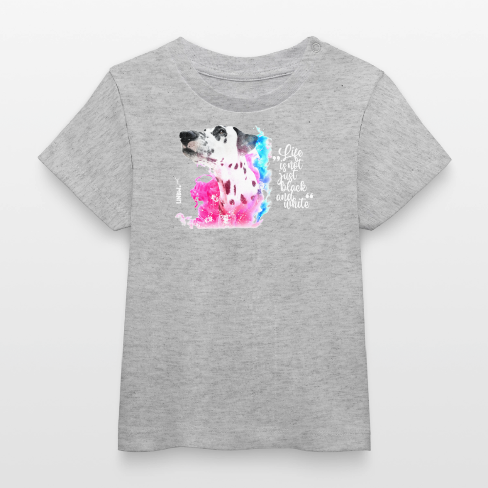 Boa's T-Shirt Splash Life is not just black and white Edition White - Grau meliert