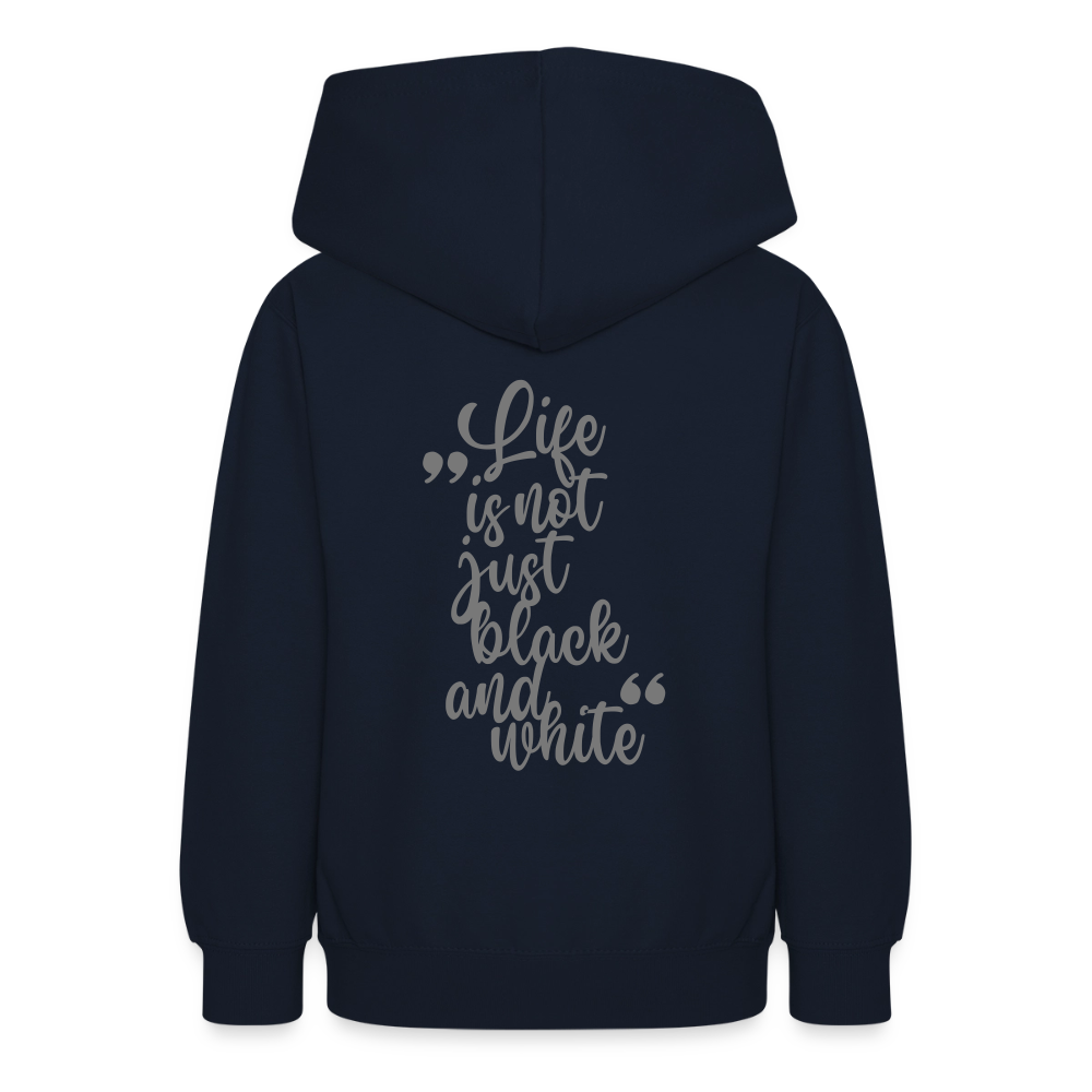 LiNBW. Crew Hoodie Life is not just black and white Edition Grey - LiNBW.