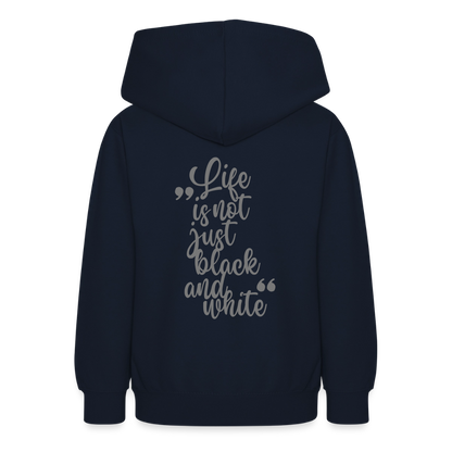 LiNBW. Crew Hoodie Life is not just black and white Edition Grey - LiNBW.
