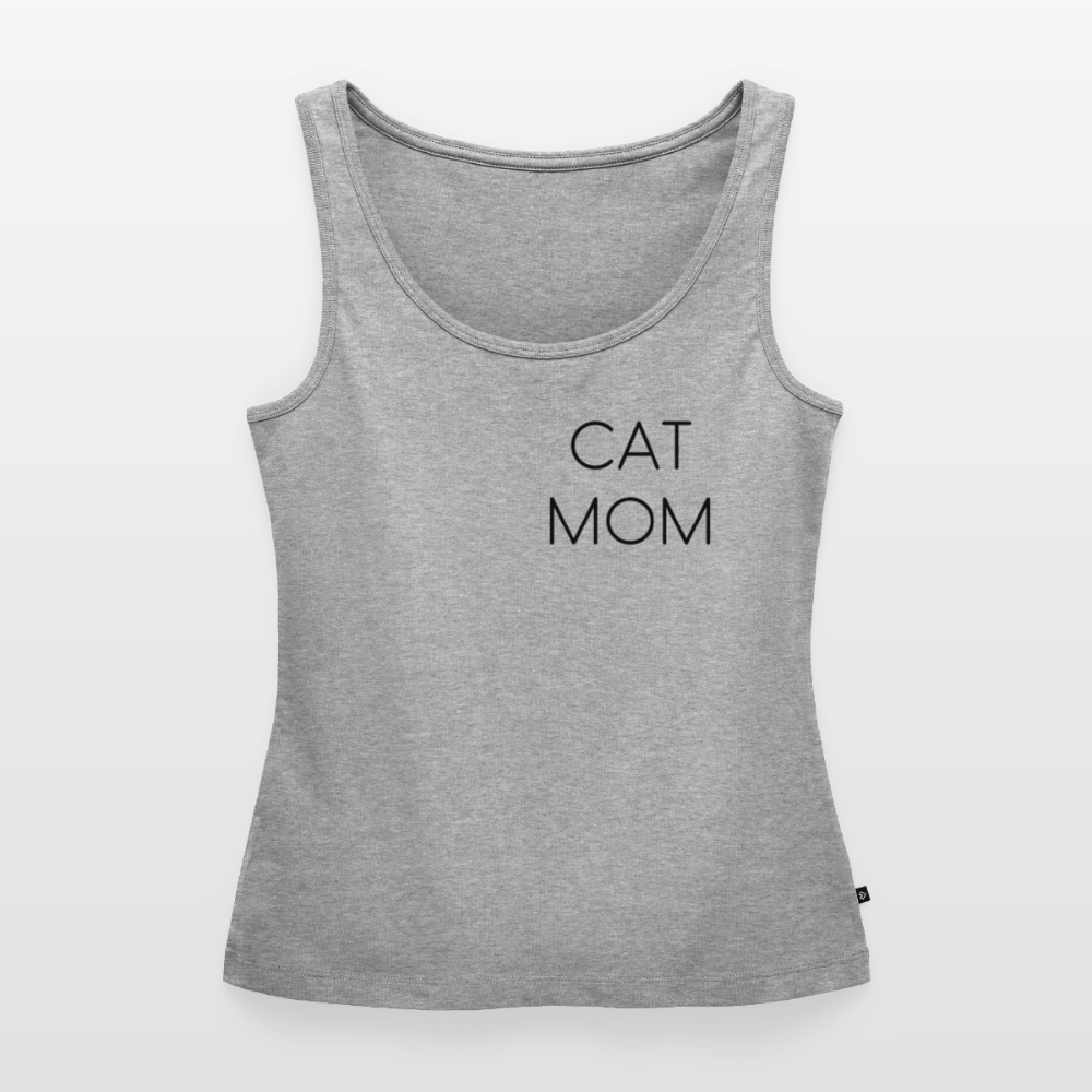 Pedro´s Tank Top Premium Stolzes Personal einer Katze CAT MOM Black Edition - Grau meliert