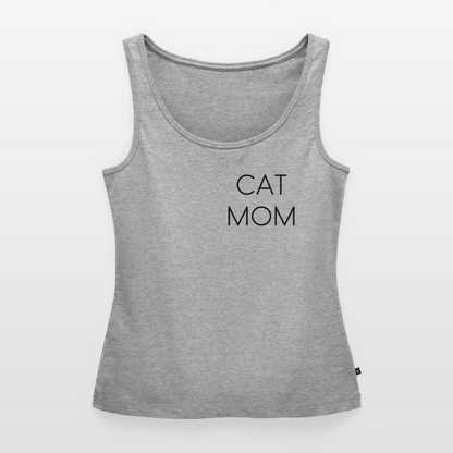 Pedro´s Tank Top Premium Stolzes Personal einer Katze CAT MOM Black Edition - Grau meliert