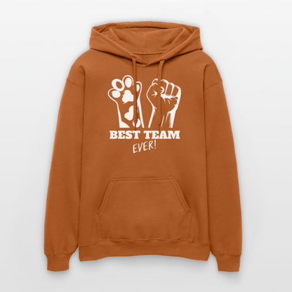 Best Team Ever Hoodie White Edition - Athletic Orange