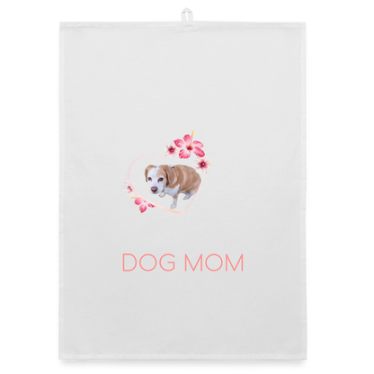 Luna´s Geschirrtuch DOG MOM - Weiß