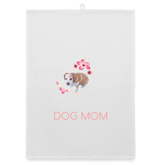 Luna´s Geschirrtuch DOG MOM - Weiß