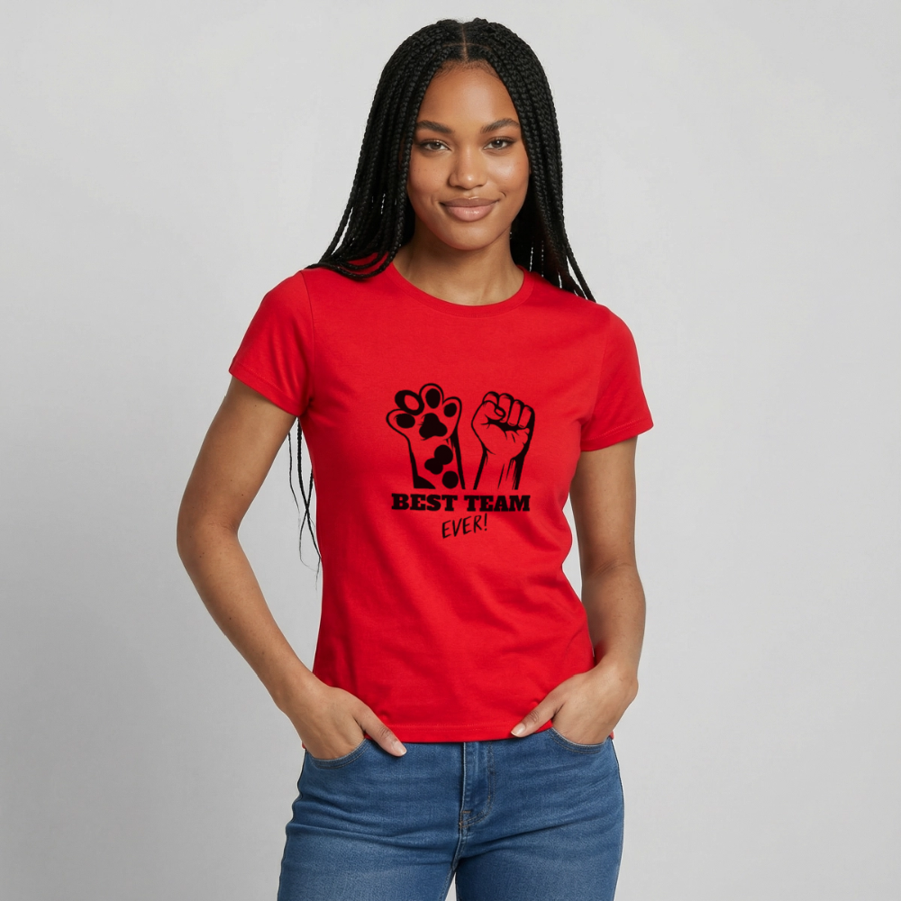 Best Team Ever T-Shirt Black Edition - Rot