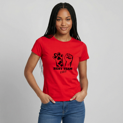 Best Team Ever T-Shirt Black Edition - Rot