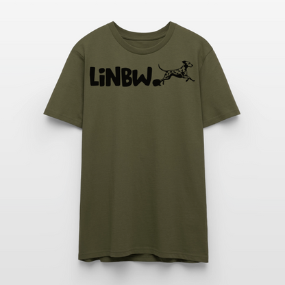 LiNBW. Unisex T-Shirt Premium Crew Black Edition Life is not just black and white - LiNBW.