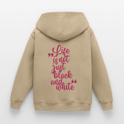 LiNBW. Crew Hoodie Life is not just black and white Edition Pink - LiNBW.
