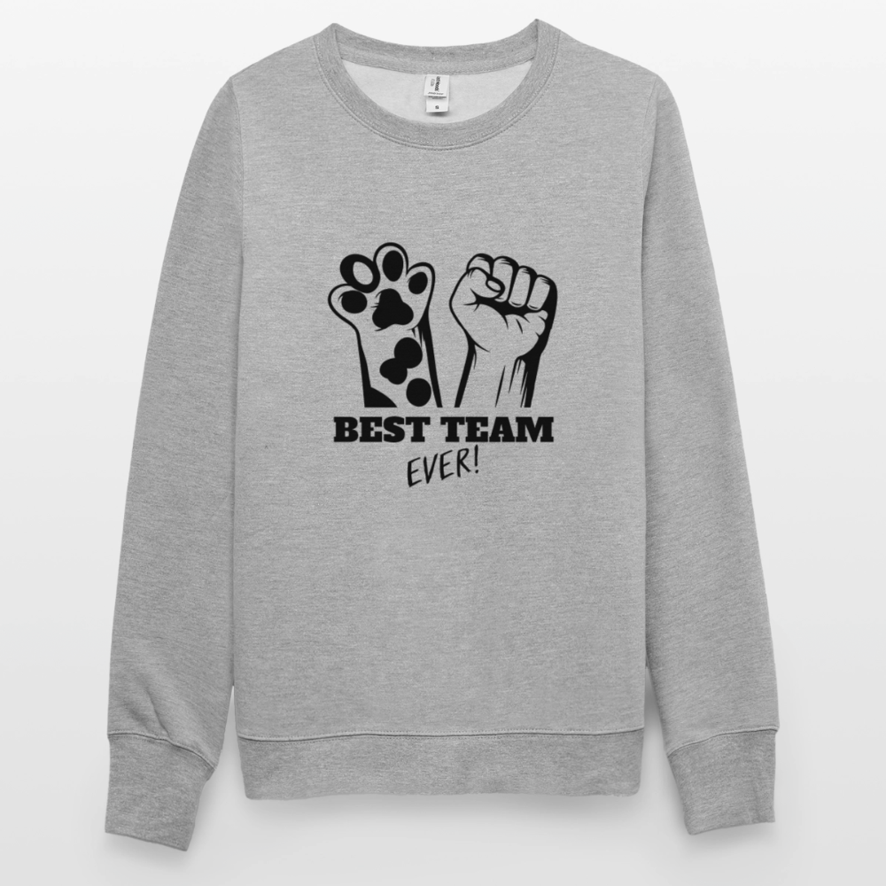 Best Team Ever Classic Pullover Black Edition - Weißgrau meliert