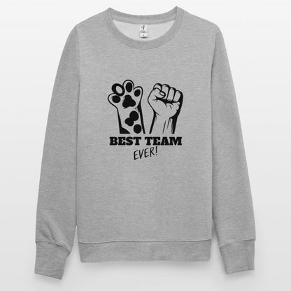 Best Team Ever Classic Pullover Black Edition - Weißgrau meliert