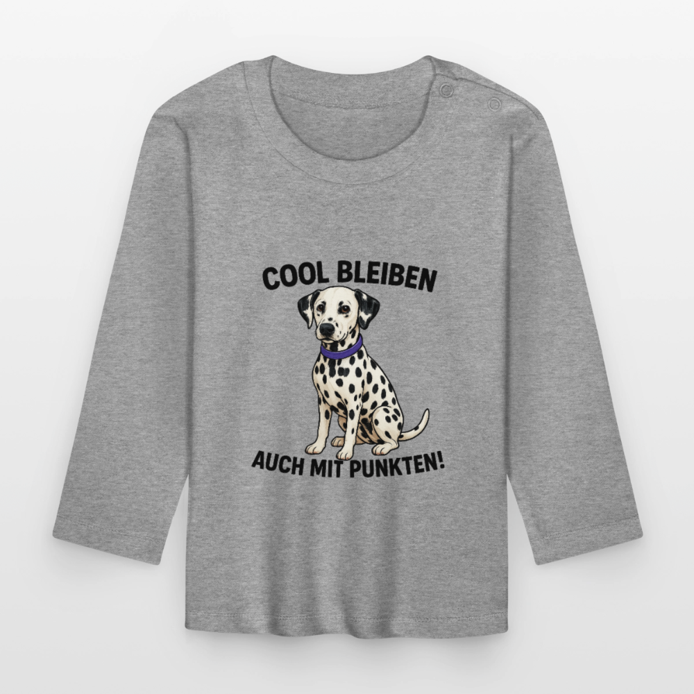 Davina´s Langarmshirt Cool bleiben auch mit Punkten - Grau meliert
