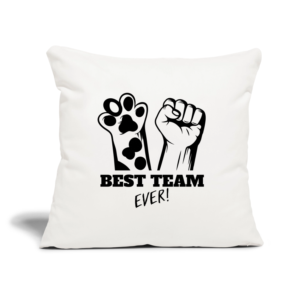 Best Team Ever Kissen Black Edition - Naturweiß 
