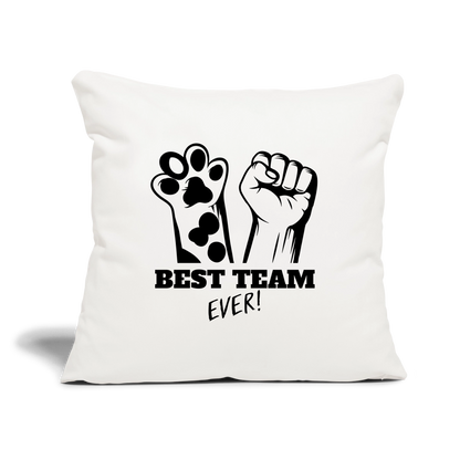 Best Team Ever Kissen Black Edition - Naturweiß 