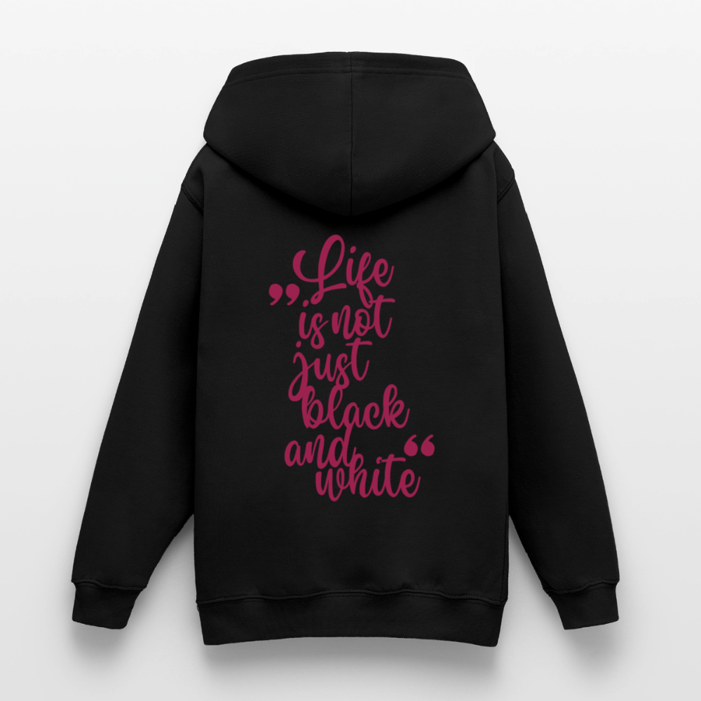 LiNBW. Crew Hoodie Life is not just black and white Edition Pink - LiNBW.