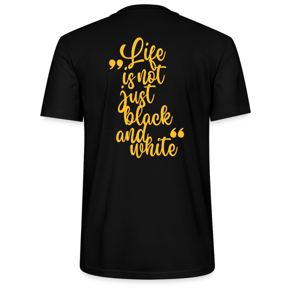 LiNBW. Unisex T-Shirt Premium Crew Yellow Edition Life is not just black and white - LiNBW.