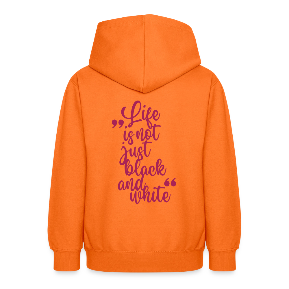 LiNBW. Crew Hoodie Life is not just black and white Edition Pink - LiNBW.