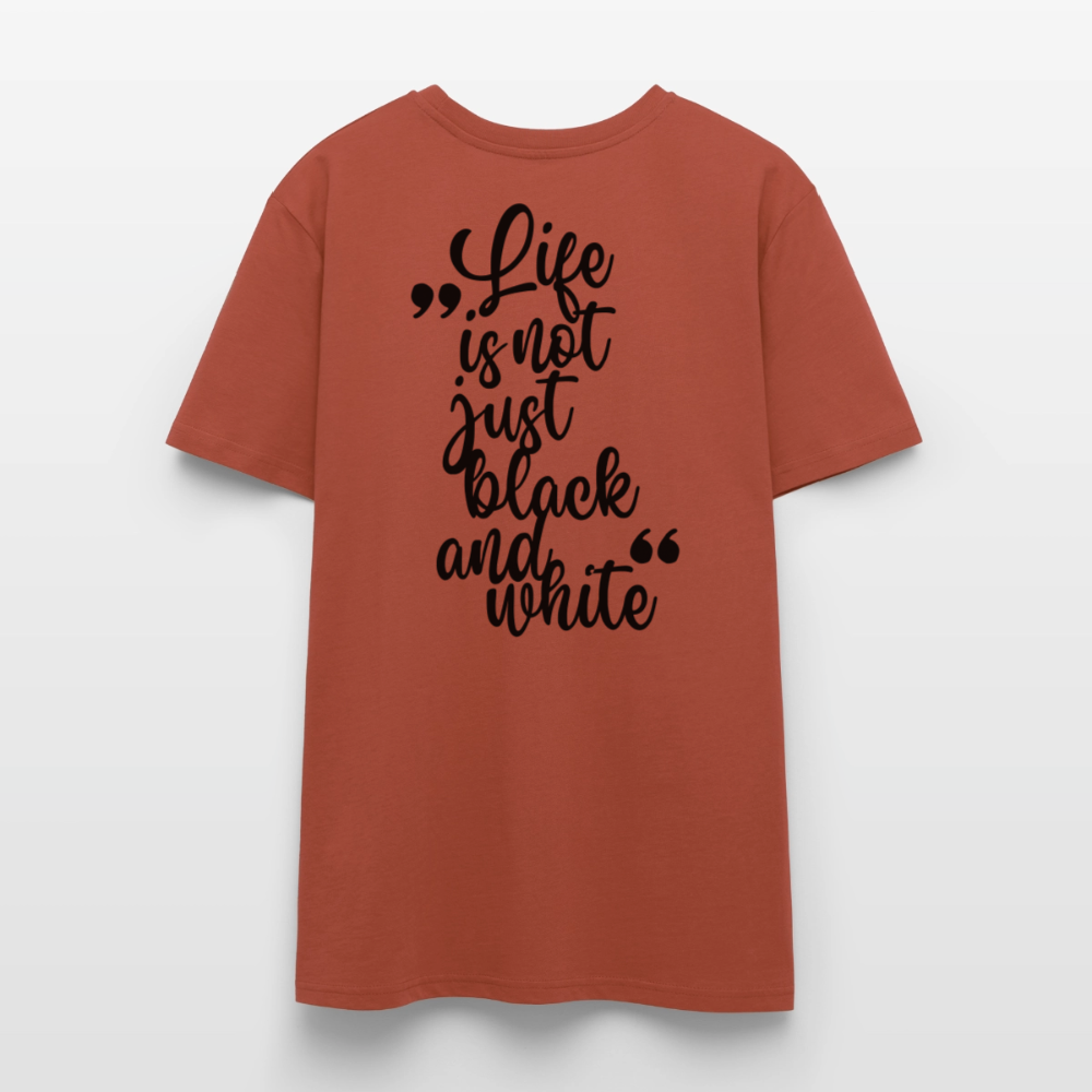 LiNBW. Unisex T-Shirt Premium Crew Black Edition Life is not just black and white - LiNBW.