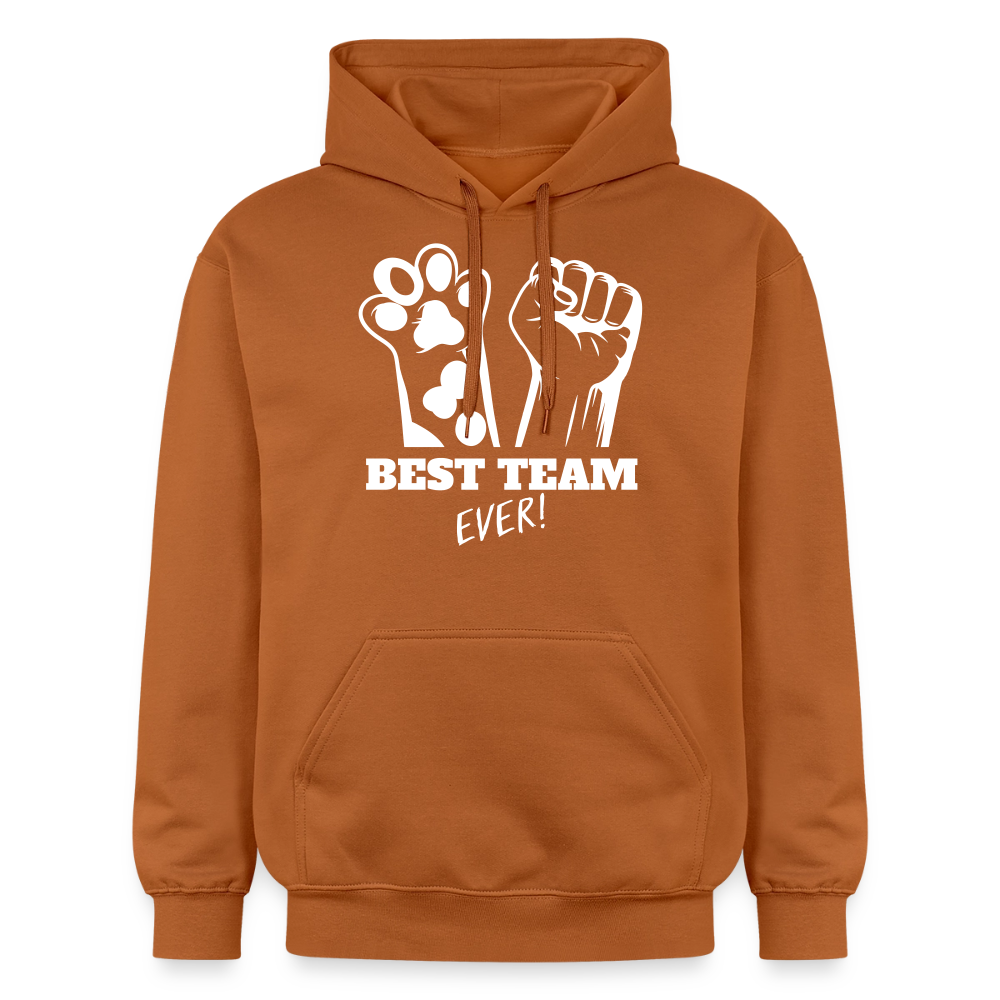 Best Team Ever Hoodie White Edition - Athletic Orange