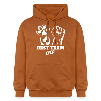 Best Team Ever Hoodie White Edition - Athletic Orange