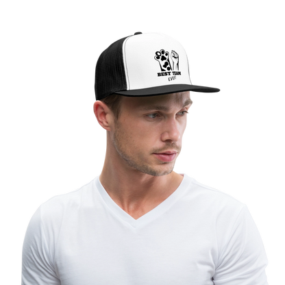 Best Team Ever Trucker Cap - Weiß/Schwarz