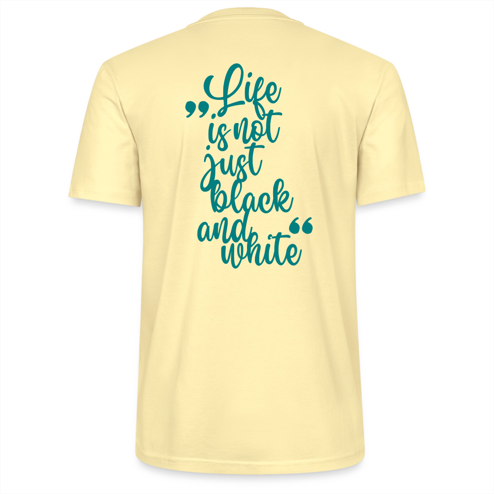 LiNBW. Unisex T-Shirt Premium Crew Blue Edition Life is not just black and white - LiNBW.