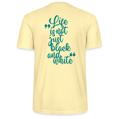 LiNBW. Unisex T-Shirt Premium Crew Blue Edition Life is not just black and white - LiNBW.