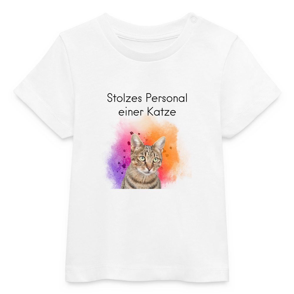 Pedro's T-Shirt Stolzes Personal einer Katze Black Edition - LiNBW.