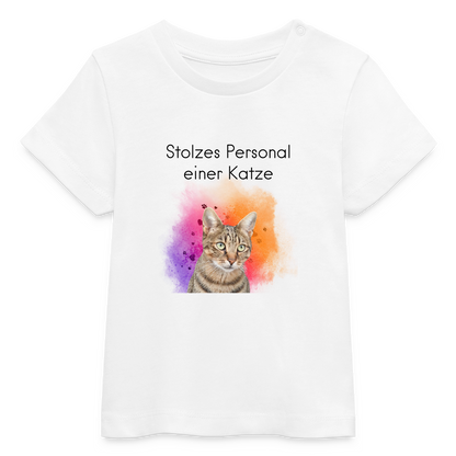 Pedro's T-Shirt Stolzes Personal einer Katze Black Edition - LiNBW.
