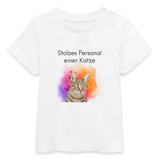 Pedro's T-Shirt Stolzes Personal einer Katze Black Edition - LiNBW.