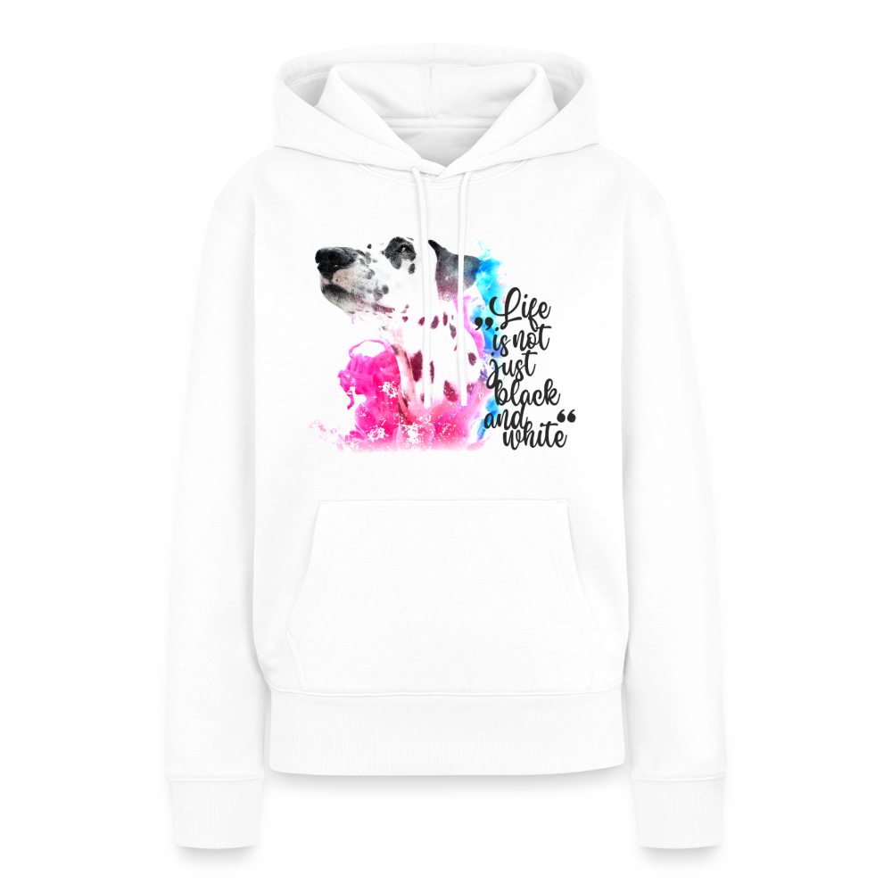 Boa's Hoodie Splash Life is not just black and white Edition Black - Weiß