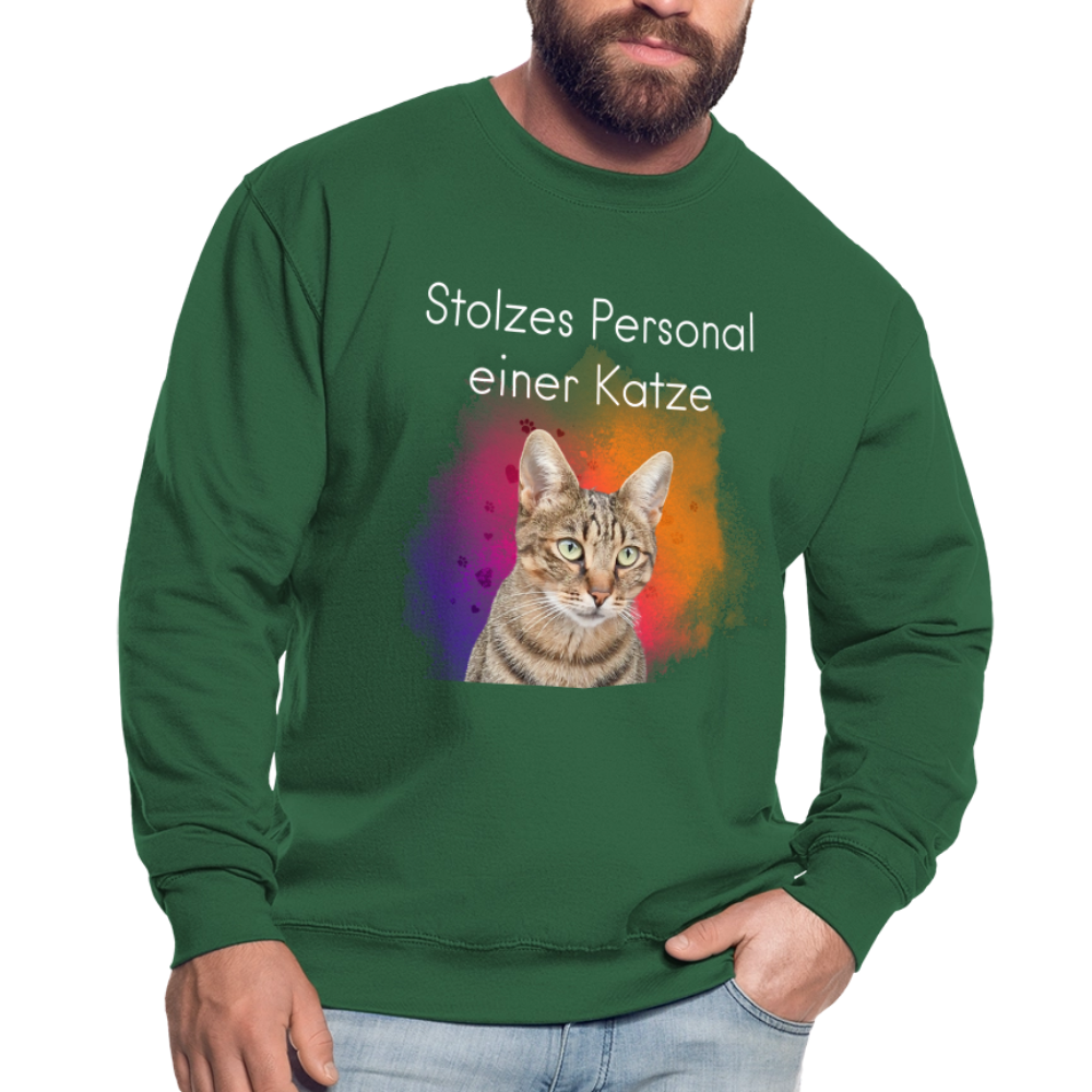 Pedro's Classic Pullover Stolzes Personal einer Katze White Edition - LiNBW.
