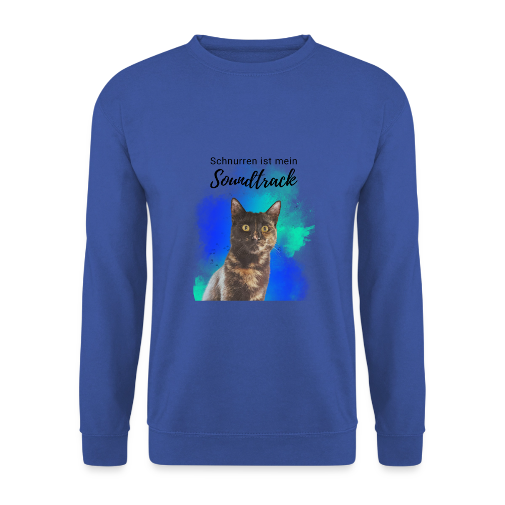 Nala's Classic Pullover Schnurren ist mein Soundtrack Black Edition - Royalblau