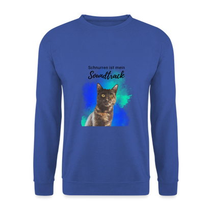 Nala's Classic Pullover Schnurren ist mein Soundtrack Black Edition - Royalblau