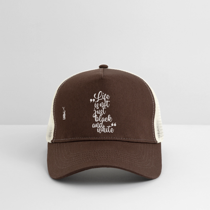Life is not just black and white Trucker Cap White Edition - LiNBW.