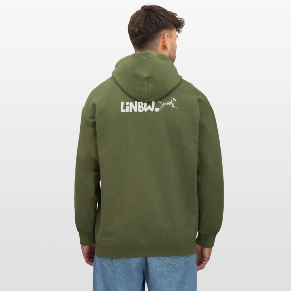 Life is not just black and white Hoodie White Edition - Militärgrün