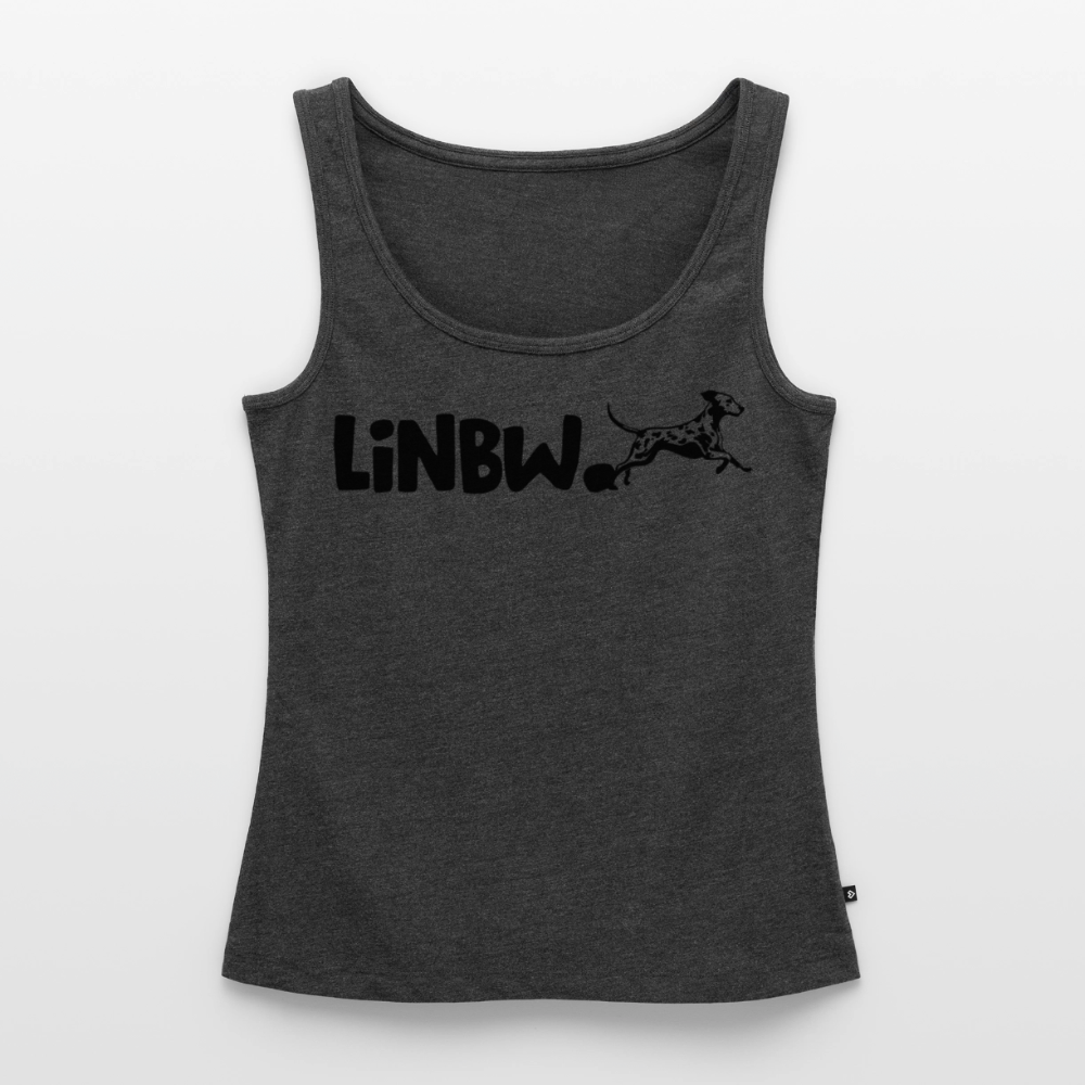 LiNBW. Tank Top Premium Black Edition Life is not just black and white - Anthrazit meliert
