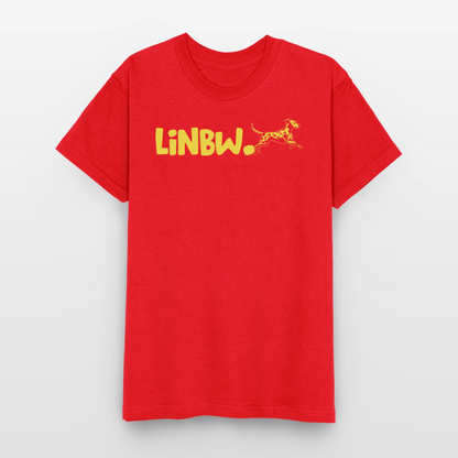 LiNBW. Crew T-Shirt Yellow Edition Life is not just black and white - Rot