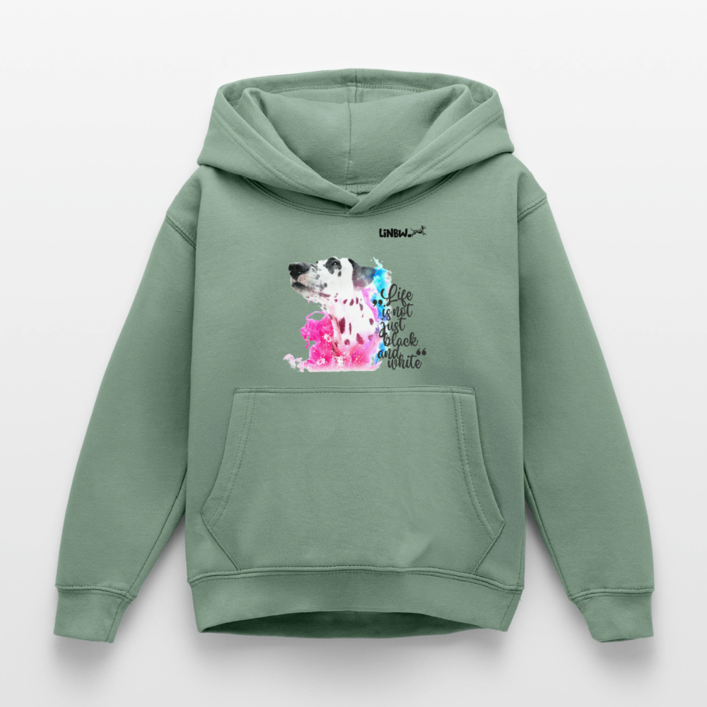 Boa's Hoodie Splash Life is not just black and white Edition Black - LiNBW.