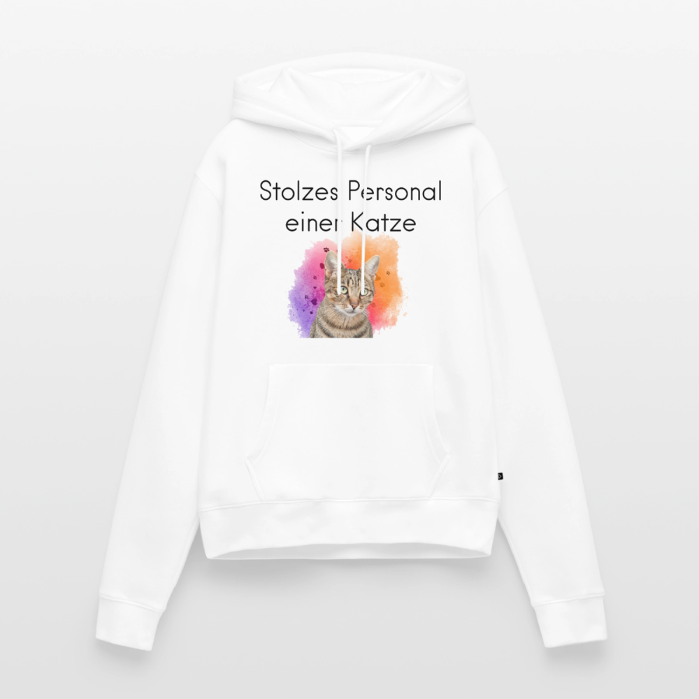 Pedro's Hoodie Stolzes Personal einer Katze Black Edition - Weiß