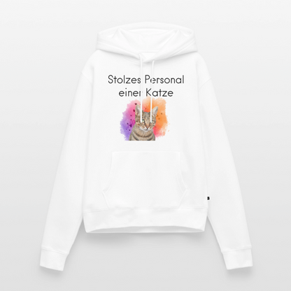Pedro's Hoodie Stolzes Personal einer Katze Black Edition - Weiß