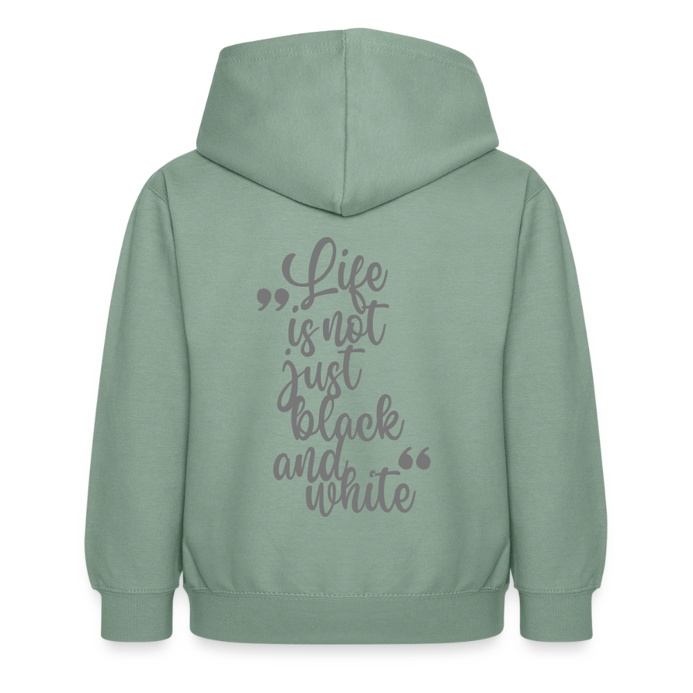 LiNBW. Crew Hoodie Life is not just black and white Edition Grey - LiNBW.