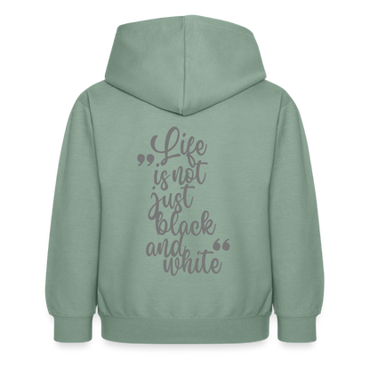 LiNBW. Crew Hoodie Life is not just black and white Edition Grey - LiNBW.