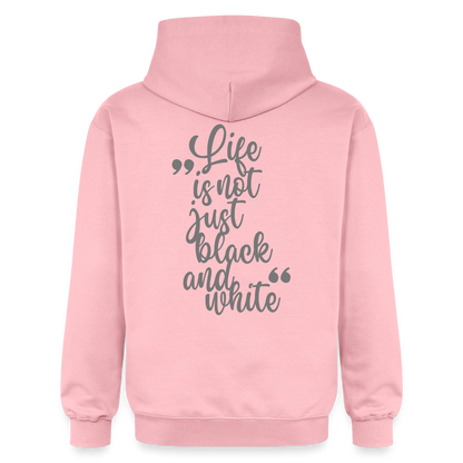 LiNBW. Crew Hoodie Grey Edition Life is not just black and white - Hellrosa