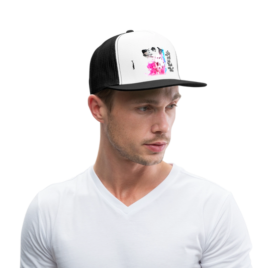 Boa´s Trucker Cap Splash Life is not just black and white Edition Black - Weiß/Schwarz