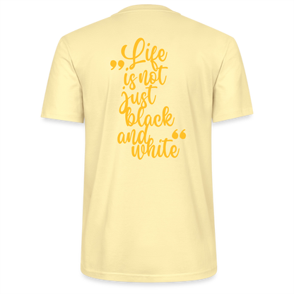 LiNBW. Unisex T-Shirt Premium Crew Yellow Edition Life is not just black and white - LiNBW.