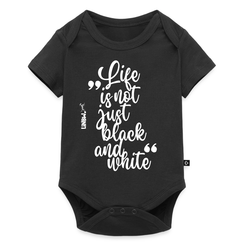 Life is not just black and white Kurzarm-Body White Edition - Schwarz