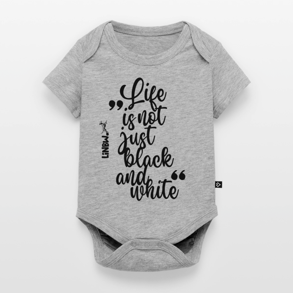 Life is not just black and white Kurzarm-Body Black Edition - LiNBW.
