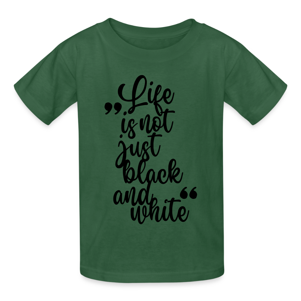 Life is not just black and white T-Shirt Black Edition - LiNBW.