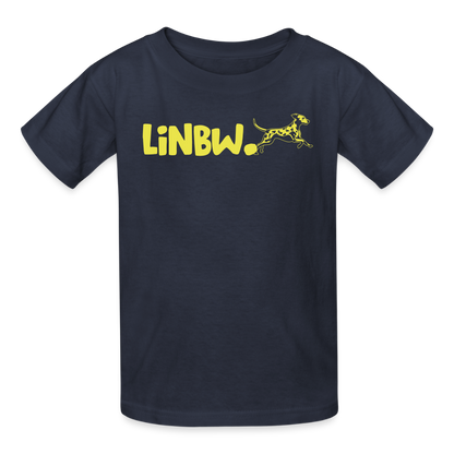 LiNBW. Crew T-Shirt Yellow Edition Life is not just black and white - Navy