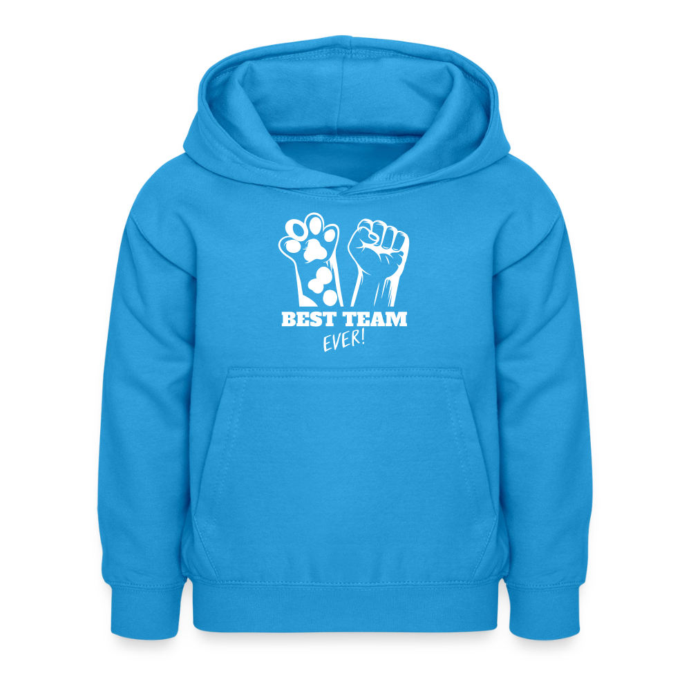 Best Team Ever  Hoodie White Edition - Meeresblau